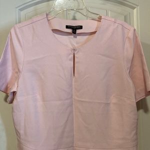 Banana Republic Pink Peplum Top Size Medium